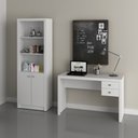 Ver imagem 2 de Conjunto para Escritório Branco 2 Peças Tecnomobili