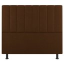 Ver imagem 5 de Kit Cabeceira e Baú Cama Box King Size Cora 195cm Suede Terracota - Abmaza
