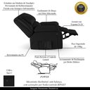 Ver imagem 6 de Poltrona do Papai Reclinável Sala de Cinema Barcelona Elétrica Usb Pu Preto