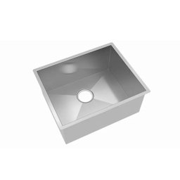 Cuba LR50 Embutir Retangular Raio 10 Handmande Inox Escovado - Mekal - 1