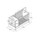 Ver imagem 4 de Berço Cama com Cômoda Americano Fofura - Art In - Branco