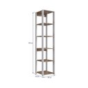 Ver imagem 3 de Estante Armário Organizador de Banheiro Vertical Modulado com 4 Pratelerias Branco/Montana