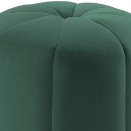 Kit 2 Puff Puf para Sala P09 Veludo Verde Dmobiliario - 5