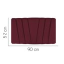 Ver imagem 2 de Painel Estofada Bélgica 90CM Solteiro Suede Bordo - D A DECOR