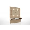 Ver imagem 6 de Painel 175cm Quadriculado 3D com 1 Gaveta com LED - Natural/Off White