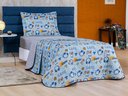 Ver imagem 3 de Colcha Cobre Leito Bouti Dupla Face Solteiro Infantil Kids 2 Peças - Game Bia Enxovais