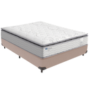 Ver imagem 1 de Cama Box e Colchão Amsterdã Molas Ensacadas Casal Probel: Bege