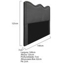 Ver imagem 5 de Cabeceira Casal Bari P02 140 cm Para Cama BoxCinza Escuro
