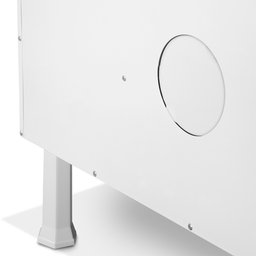 Gabinete Ideal de Aço P/ Cozinha C/ 4 Gavetas e 3 Portas 1,50 M - Branco/Preto - MARROART - 5