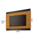 Ver imagem 2 de Rack com Painel Legacy 1,60m Tv 60 Polegadas Ripado Lateral "grécia" 1.6 Cor:cedro/preto