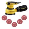 Lixadeira Roto Orbital 5" 125mm 300W Ss30 Stanley + 5 Lixas - 1