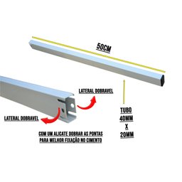 Kit 2 Pçs Suporte Pia/ Tanque de 40cm - Chumbar - Branco (grapa) - 2