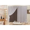Cortina de Voal Voil Decorativa Artesanato para Quarto ou Sala 3,00 x 2,50 Metros Semi Blackout - 2