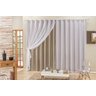 Cortina de Voal Voil Decorativa Artesanato para Quarto ou Sala 4,00 x 2,50 Metros Semi Blackout - 2