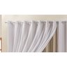 Cortina de Voal Voil Decorativa Artesanato para Quarto ou Sala 4,00 x 2,50 Metros Semi Blackout - 3