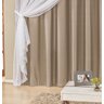 Cortina de Voal Voil Decorativa Artesanato para Quarto ou Sala 4,00 x 2,50 Metros Semi Blackout - 4