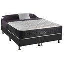 Ver imagem 1 de Cama Box King: Colchão Molas Ensacadas Anjos MasterPocket Fort Flex + Base CRC Suede Gray(193x203)