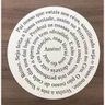 Oração Pai Nosso Mandala Redondo 30 Cm Branco - 1