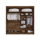 Ver imagem 4 de Guarda Roupa 4 Portas Ripadas e 3 Gavetas Potente Off White - Europa