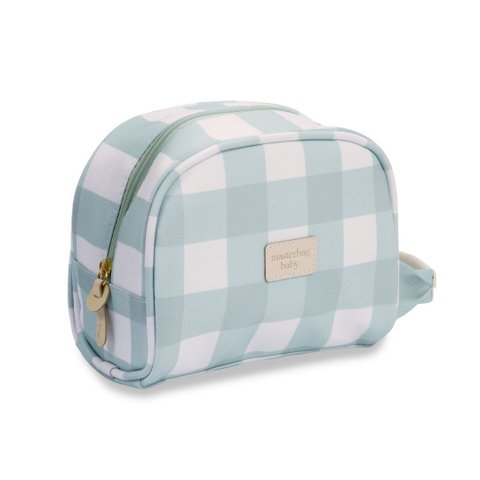 Necessaire para Bebê Bear Xadrez Menta Masterbag