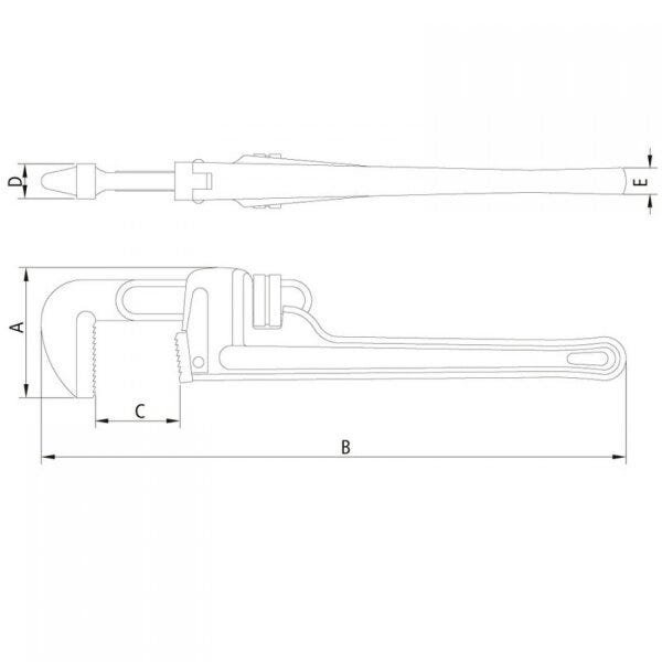 Chave para Tubo 24" Tramontina PRO - 2