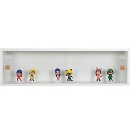 Nicho 80x23x18 Branco com Portas de Acrílico e Puxador - 2