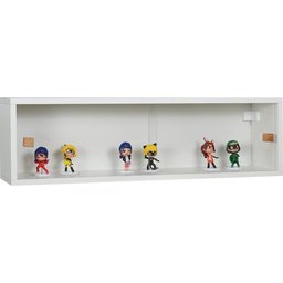 Nicho 80x23x18 Branco com Portas de Acrílico e Puxador - 1