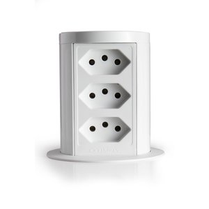 Torre de Tomada Slim Automático 3 Tomadas 10a Branco