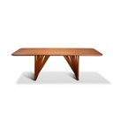 Ver imagem 1 de Mesa de Jantar 08 Lugares Cannes 220cm x 105cm Base em Madeira Maciça Tampo Madeira