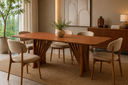 Ver imagem 4 de Mesa de Jantar 08 Lugares Cannes 220cm x 105cm Base em Madeira Maciça Tampo Madeira