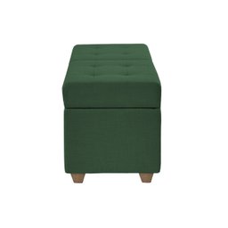 Recamier Bau Madri 1,20m Veludo Verde - Inova Decorações - 4