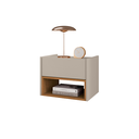 Ver imagem 3 de Mesa de Cabeceira Florença Off White/cedro - Casa D Móveis