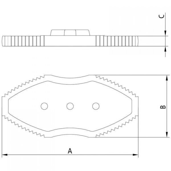 Mordente para Chave Corrente para Tubo Linha Pesada 4" Tramontina PRO - 2