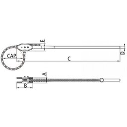 Chave Corrente para Tubos Linha Pesada 8" Tramontina PRO - 2