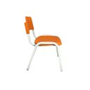 Ver imagem 5 de Kit 12 Cadeira Iso Infantil Laranja Escolar e Creche