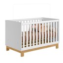 Ver imagem 3 de Quarto Bebe Infantil Q Encanto Berço Vira Cama e Comoda Sapateira 1 Porta 4 Gavetas Slim Qmovi