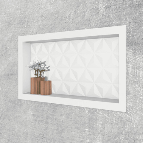 Nicho de Embutir para Banheiro Porta Shampoo Prateleira