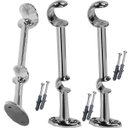 Ver imagem 3 de Suporte Cortina Varão Duplo 19mm e 28mm Alumínio 22 Cm