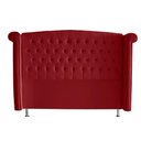 Ver imagem 2 de Cabeceira de Cama Box Toquio Casal Queen 160 Cm Suede Vermelho do Lar Móveis e Decoração