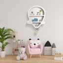 Ver imagem 2 de Prateleira Nicho Balão Nuvem em Madeira Montessori Infantil