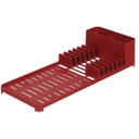 Ver imagem 4 de Escorredor de Louça com Tapete Single Vermelho Slim Pequeno
