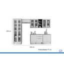 Ver imagem 2 de Cozinha Completa 6 Peças Brilhante Cinamomo/Platina MGM
