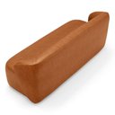 Ver imagem 2 de Kit 02 Poltronas Giratória e 01 Sofá Orgânico Leez 205cm 03 Lugares Couríssimo Caramelo - Desk