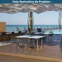 Ver imagem 2 de Kit 4 Cadeiras Tulum com Braço Empilhável Assento Fixo Polipropileno Verde 182kg Fratini