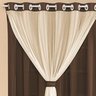 Cortinas Para Quarto de Homem Masculino 3,00 X 2,50 Metros Modelo Filo Indicado Para Varao Simples - 4