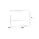 Ver imagem 3 de Painel de Cama Box Estofada Casal Dama Plus Courano Preto - Simbal