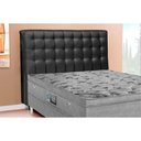 Ver imagem 1 de Painel de Cama Box Estofada Casal Dama Plus Courano Preto - Simbal