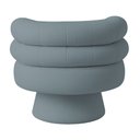 Ver imagem 7 de Poltrona Orgânica Mabel Base Fixa Bouclé Azul Claro - Nexta Casa