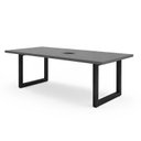 Ver imagem 2 de Mesa Reunião Escritório 1,80m x 0,90m com Caixa de Tomadas Pés Metal Industrial Executive F5 Office