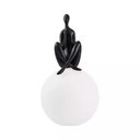 Ver imagem 1 de Luminária de Mesa Mez In 46xø18cm Metal e Resina Preto - Nordecor 2563